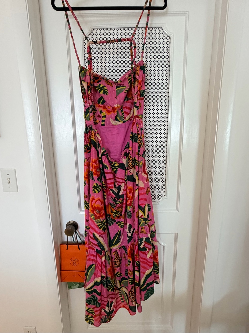 Farm Rio Tropical Print Sundress with strappy back - Picture 3 of 4